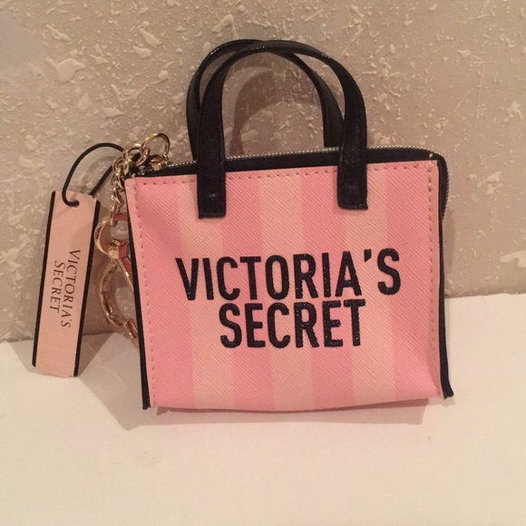 Victoria’s secret logo key chain coin/card holder - Picture 3 of 8